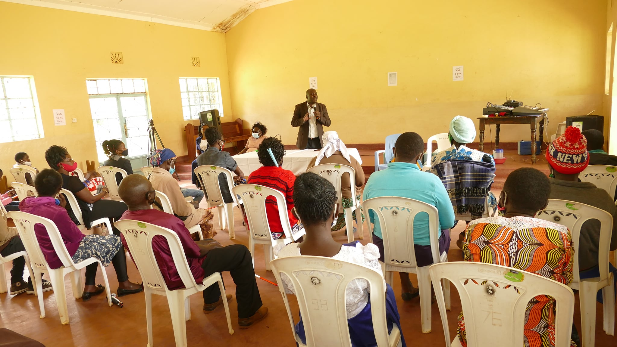 Empowerment training session for visually impaired women
